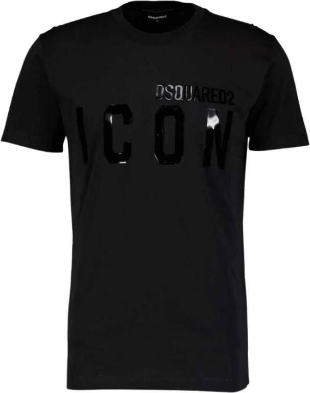 Dsquared2 Brilliant Tone Logo T-Shirt Zwart Heren