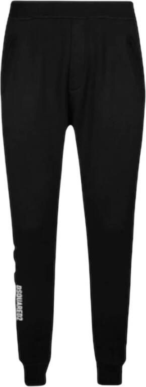 Dsquared2 Sportkleding Fleece-gevoerde Broek Black Heren - Foto 9
