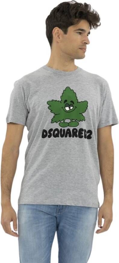 Dsquared2 Canada Floral Cool Fit T-Shirt Grijs Heren