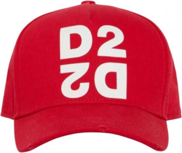 Dsquared2 Honkbalpet met logo Rood Unisex