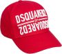Dsquared2 Geborduurde Herenpet met Gescheurde Klep Red Heren - Thumbnail 1