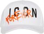 Dsquared2 Baseball Cap met Gesp en Contrastprint White Unisex - Thumbnail 1