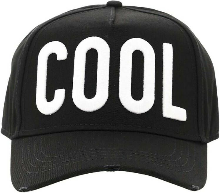 Dsquared2 Coole Baseballpet met gesp Black Unisex