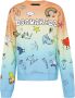 Dsquared2 Cartoon Sweatshirt Rood Multicolor Lange Mouwen Zachte Pasvorm Blauw Dames - Thumbnail 1