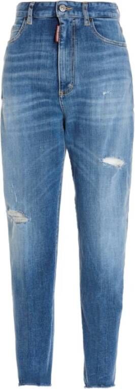 Dsquared2 Casual Loose Fit Denim Jeans Blauw Dames