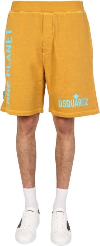 Dsquared2 Casual shorts Yellow Heren