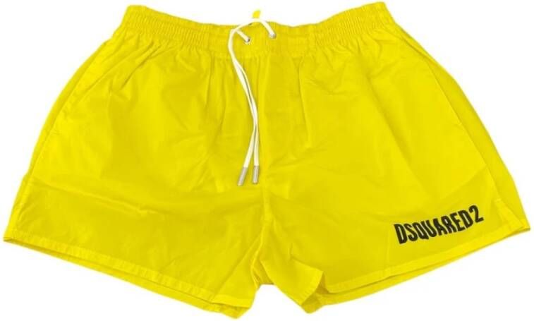 Dsquared2 Casual Zomer Shorts voor Heren Yellow Heren