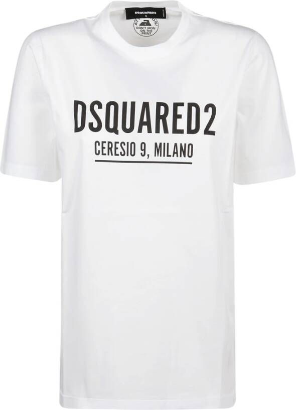 Dsquared2 Ceresio9 Renny T Shirt Klassiek wit T-shirt voor vrouwen White Dames