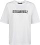 Dsquared2 Bedrukte Voorkant T-shirts en Polos White Dames - Thumbnail 1