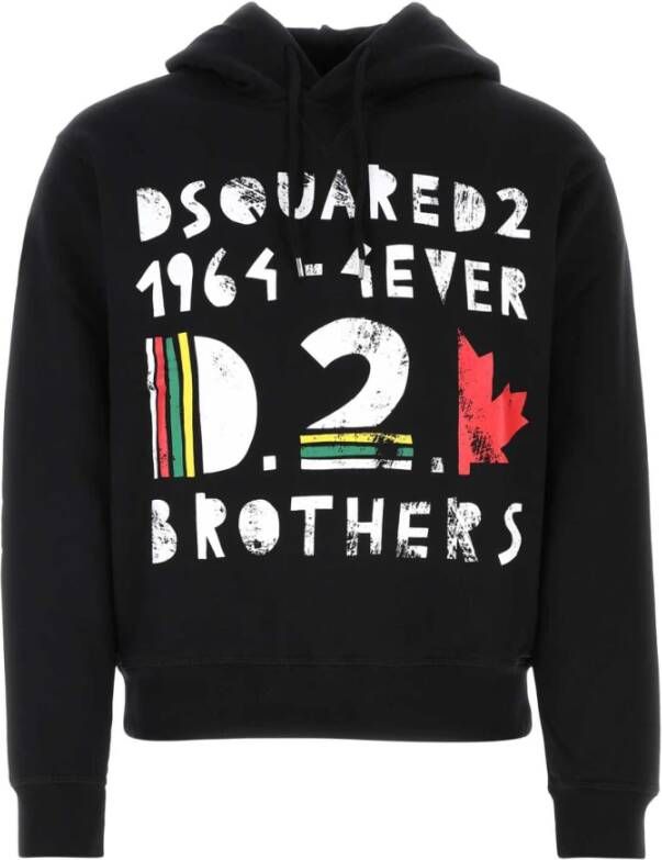 Dsquared2 Comfortabele en stijlvolle sweatshirt voor heren Zwart Heren