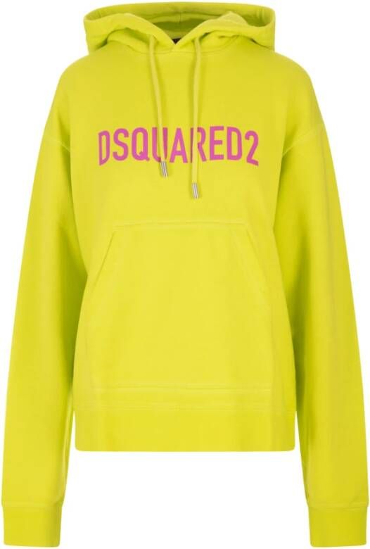 Dsquared2 Comfortabele hoodie Yellow Dames