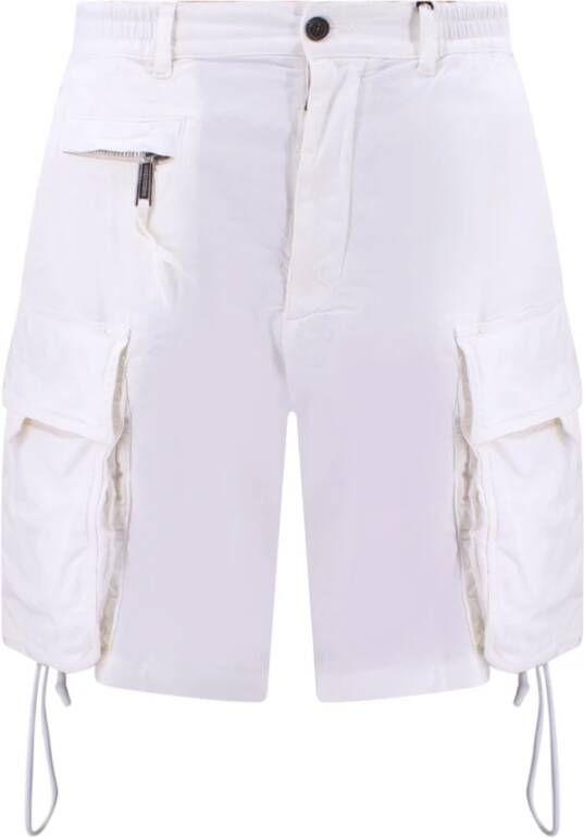 Dsquared2 Comfortabele katoenen bermuda shorts White Heren