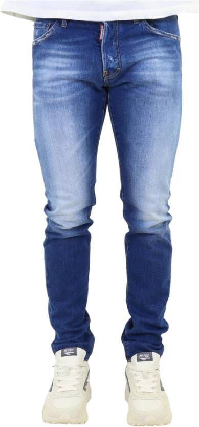 Dsquared2 Comfortabele Slim-fit Jeans Blauw Heren
