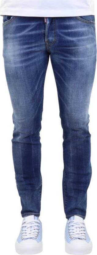 Dsquared2 Comfortabele Slim-fit Jeans Blauw Heren