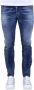 Dsquared2 Slim-Fit Denim Jeans met Versleten Details Blauw Heren - Thumbnail 5