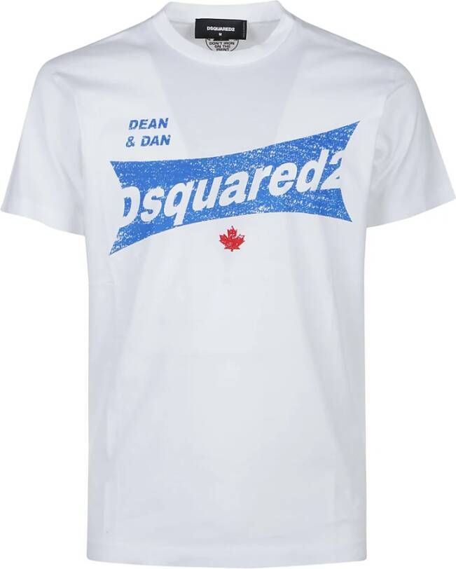 Dsquared2 Cool Fit T-Shirt Wit White Heren