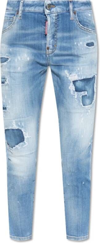 Dsquared2 Cool Girl Cropped jeans Blauw Dames