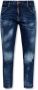 Dsquared2 Blauwe Jeans met Canadese Vlag Patch Blauw Dames - Thumbnail 1
