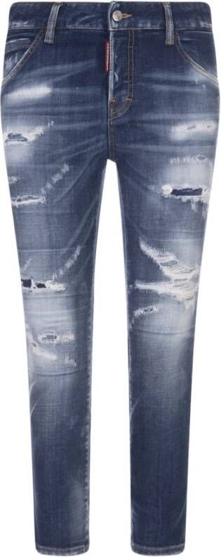 Dsquared2 Cool Girl Skinny Jeans Blauw Dames