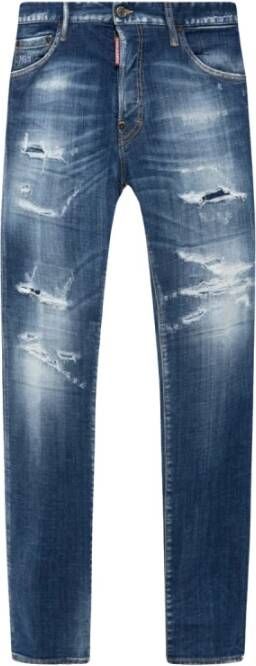Dsquared2 Slim-fit Pin-afore Jeans voor Heren Blue Heren