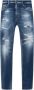 Dsquared2 Blauwe Versleten Slim-Fit Jeans Blauw Heren - Thumbnail 1