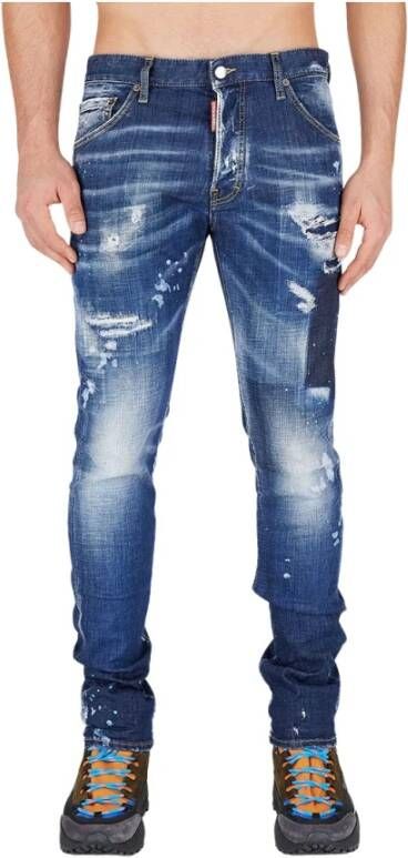 Dsquared2 Stijlvolle Slim-Fit Cool Guy Jeans Blue Heren