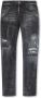Dsquared2 Zwarte Slim-Fit Jeans met Distressed Look Black Heren - Thumbnail 1