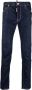 Dsquared2 Slim-Fit Donkerblauwe Jeans met Contrasterende Stiksels Blauw Heren - Thumbnail 3