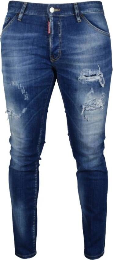 Dsquared2 Cool Guy Slim-Fit Faded Jeans Blauw Heren