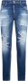 Dsquared2 Blauwe Versleten Slim-Fit Jeans Blauw Heren - Thumbnail 3