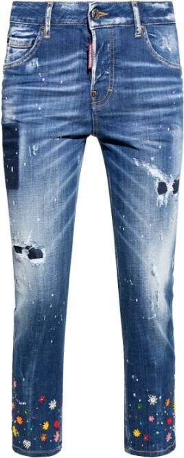 Dsquared2 Coole meid bijgesneden jeans Blauw Dames