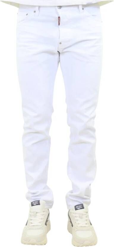 Dsquared2 Moderne Slim-Fit Jeans White Heren