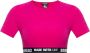 Dsquared2 Crop T-shirt met logo Roze Dames - Thumbnail 1