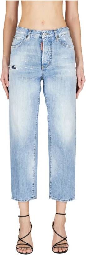 Dsquared2 Stijlvolle Loose-Fit Jeans Blauw Dames
