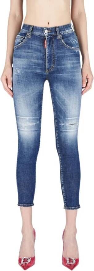 Dsquared2 Comfortabele Slim-fit Jeans voor Vrouwen Blauw Dames