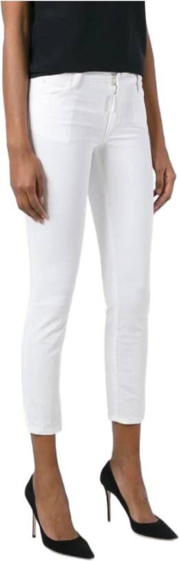 Dsquared2 Cropped Jeans Stijlvolle Denim Broek White Dames