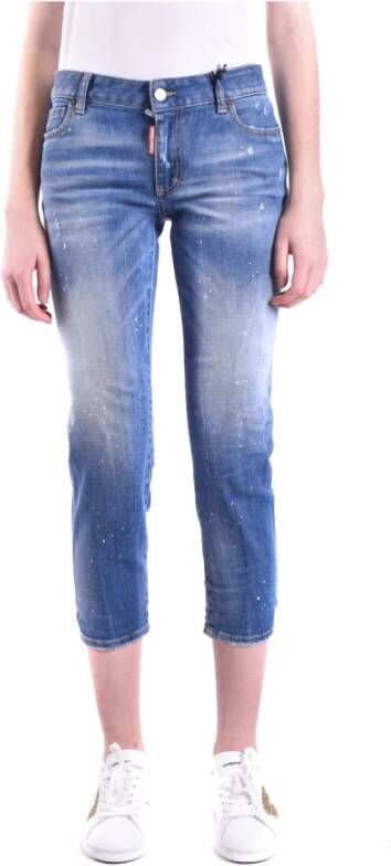 Dsquared2 Cropped Jeans voor vrouwen Blauw Dames