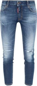 Dsquared2 Cropped Twiggy jeans Blauw Dames