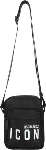 Dsquared2 Crossbody tas met pictogramafdruk Zwart Heren