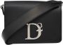Dsquared2 Zwarte Schoudertas Regular Fit Geschikt voor alle temperaturen 100% leer Black Dames - Thumbnail 1