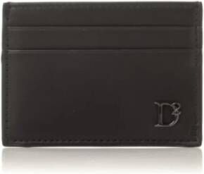 Dsquared2 D2 Cardholder: Slanke en stijlvolle portemonnees Zwart Heren
