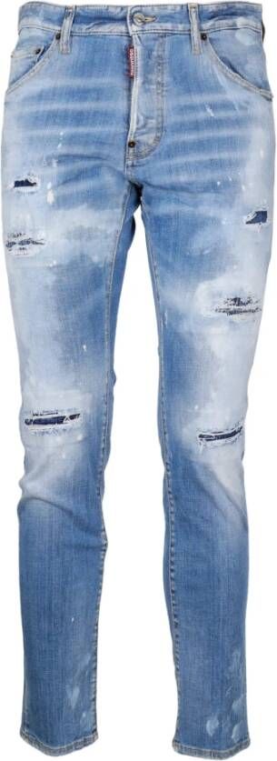 Dsquared2 Denim Broeken met Art. S74Lb0978S30664 Blauw Heren