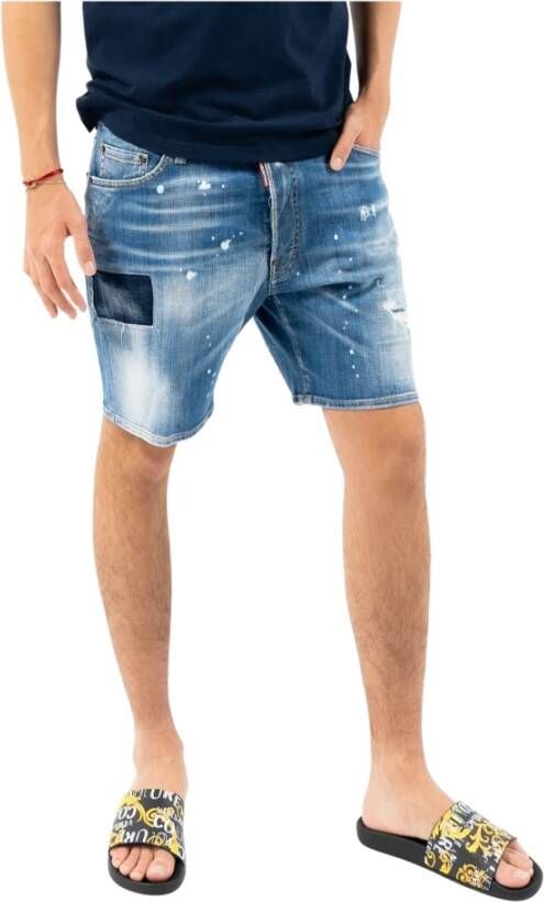 Dsquared2 Marine Shorts Blauw Heren