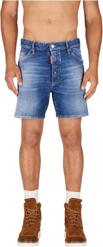 Dsquared2 Denim Shorts Blauw Heren