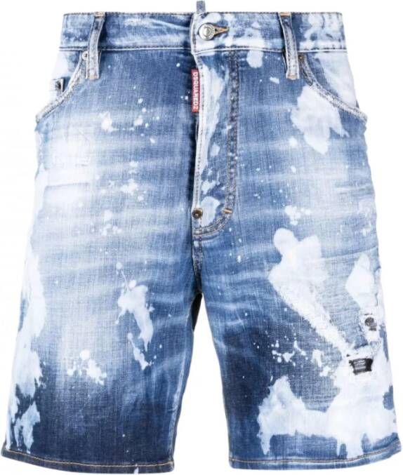 Dsquared2 Trousers Blue Blauw Heren