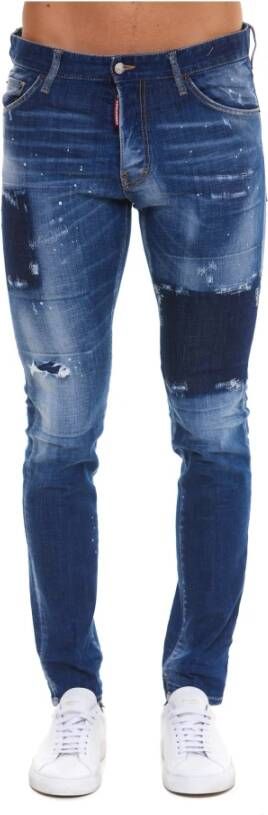 Dsquared2 Klassieke Slim-fit Denim Jeans Blue Heren
