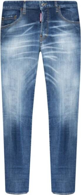 Dsquared2 Donkerblauwe Slim Fit Jeans Blauw Heren