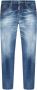 Dsquared2 Slim-Fit Denim Jeans met Versleten Details Blauw Heren - Thumbnail 1