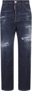 Dsquared2 Donkere Ripped Wash Boston Jeans Blauw Dames