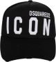 Dsquared2 Iconische Baseballpet met Handtekening Motief Black Heren - Thumbnail 1